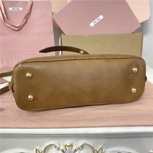 Miu Miu Small Aventure Nappa Leather Top-handle Bag 5BB169 Oak-4.jpg