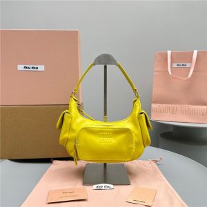 Pocket Nappa Leather Bag 5BC146 Yellow-1.jpg