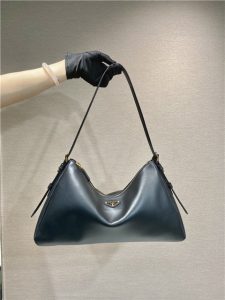 Prada Aimee Large Leather Shoulder Bag 1BC228 Black-1.jpg