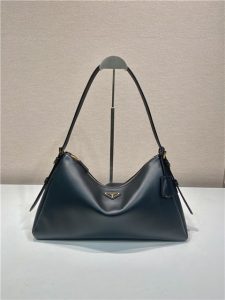 Prada Aimee Large Leather Shoulder Bag 1BC228 Black-2.jpg