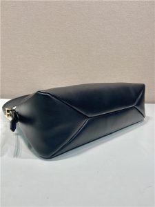 Prada Aimee Large Leather Shoulder Bag 1BC228 Black-6.jpg