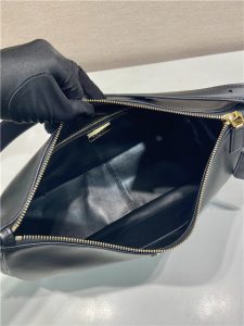 Prada Aimee Large Leather Shoulder Bag 1BC228 Black-9.jpg