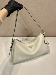 Prada Aimee Large Leather Shoulder Bag 1BC228 White-3.jpg