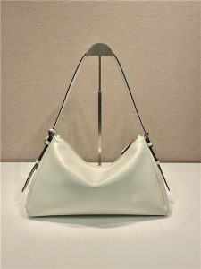 Prada Aimee Large Leather Shoulder Bag 1BC228 White-5.jpg