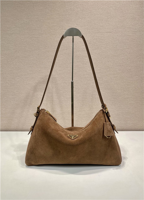 Prada Aimee Large Suede Shoulder Bag 1BC228 Cocoa Brown-1.jpg