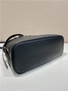 Prada Buckle Large Leather Handbag With Belt 1BA416 Black-6.jpg