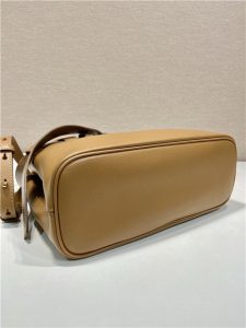 Prada Buckle Medium Leather Handbag With Belt 1BA434 Caramel-5.jpg