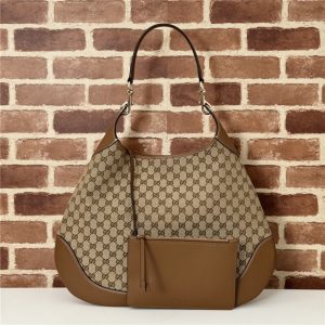 Gucci B Medium Shoulder Bag 815924 Beige-1