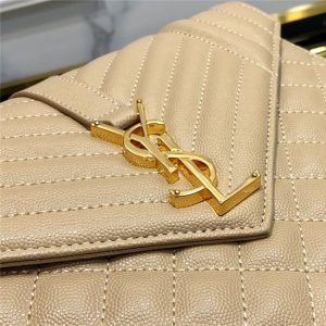 Medium Envelope Chain Bag 8208 BeigeGold-6.jpg