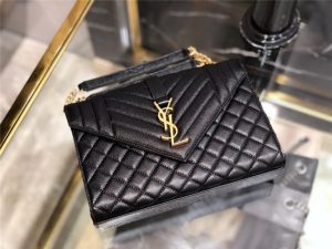 Medium Envelope Chain Bag 8208 BlackGold-1.jpg