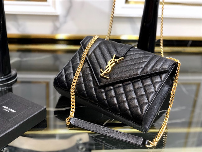 Medium Envelope Chain Bag 8208 BlackGold-3.jpg