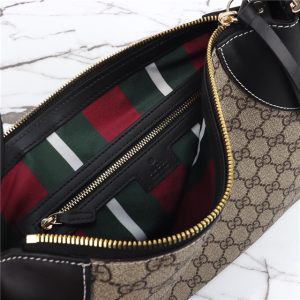 GG Emblem Large Shoulder Bag 815217 Black-9.jpg