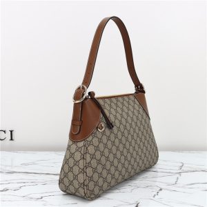 GG Emblem Large Shoulder Bag 815217 Brown-3.jpg