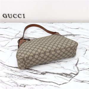 GG Emblem Large Shoulder Bag 815217 Brown-5.jpg