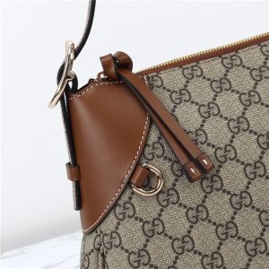 GG Emblem Large Shoulder Bag 815217 Brown-6.jpg