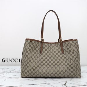 GG Emblem Large Tote Bag 815212 Brown-1.jpg