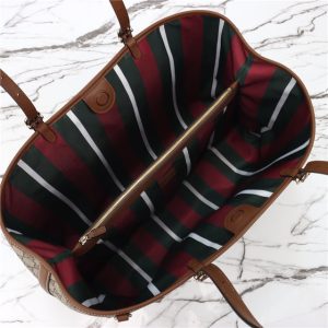 GG Emblem Large Tote Bag 815212 Brown-10.jpg