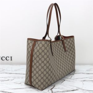 GG Emblem Large Tote Bag 815212 Brown-3.jpg