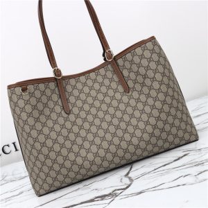 GG Emblem Large Tote Bag 815212 Brown-5.jpg