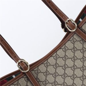 GG Emblem Large Tote Bag 815212 Brown-7.jpg