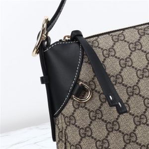 GG Emblem Medium Shoulder Bag 815216 Black-5.jpg