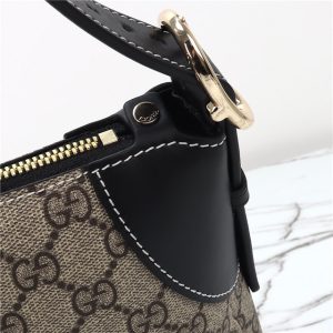 GG Emblem Medium Shoulder Bag 815216 Black-7.jpg