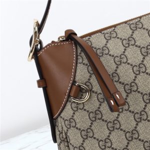 GG Emblem Medium Shoulder Bag 815216 Brown-5.jpg