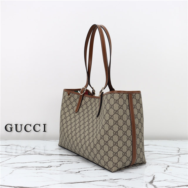 GG Emblem Medium Tote Bag 815213 Brown-2.jpg
