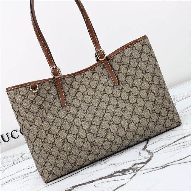 GG Emblem Medium Tote Bag 815213 Brown-5.jpg