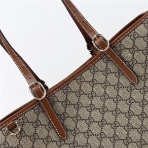 GG Emblem Medium Tote Bag 815213 Brown-7.jpg