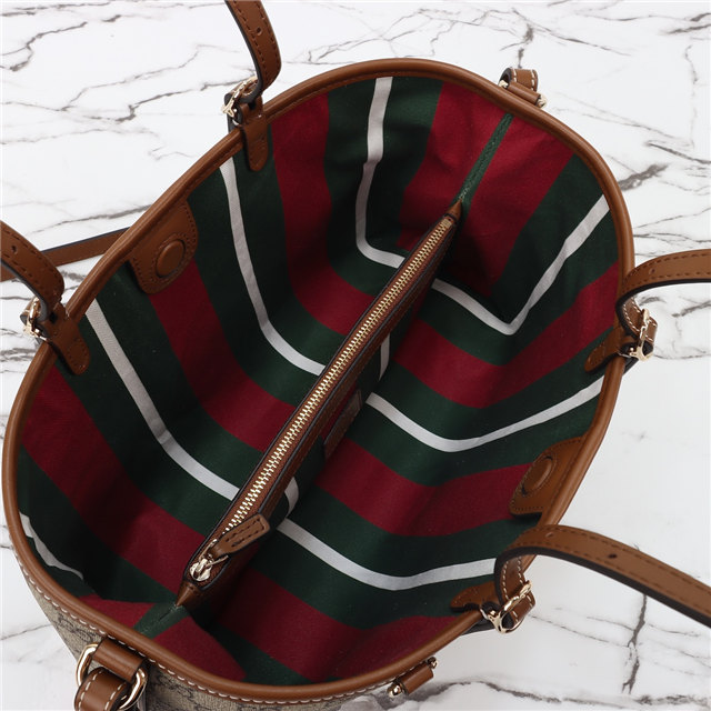 GG Emblem Small Tote Bag 815214 Brown-10.jpg