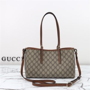 GG Emblem Small Tote Bag 815214 Brown-4.jpg