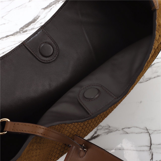 Gucci B Medium Shoulder Bag 815924 Brown Suede-10.jpg