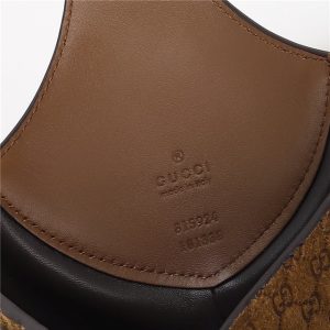 Gucci B Medium Shoulder Bag 815924 Brown Suede-8.jpg