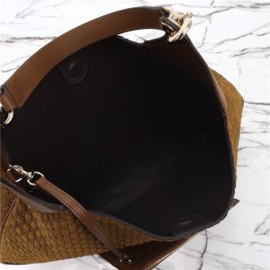 Gucci B Medium Shoulder Bag 815924 Brown Suede-9.jpg