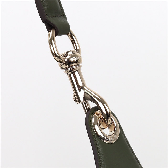 Gucci B Medium Shoulder Bag 815924 Green Suede-6.jpg