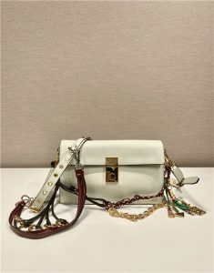 Prada Soft Sound Small Leather Shoulder Bag 1BD379 White-3.jpg