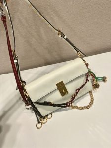 Prada Soft Sound Small Leather Shoulder Bag 1BD379 White-4.jpg