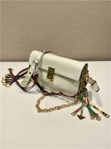 Prada Soft Sound Small Leather Shoulder Bag 1BD379 White-5.jpg