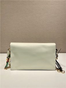 Prada Soft Sound large leather shoulder bag 1BD378 White-6.jpg