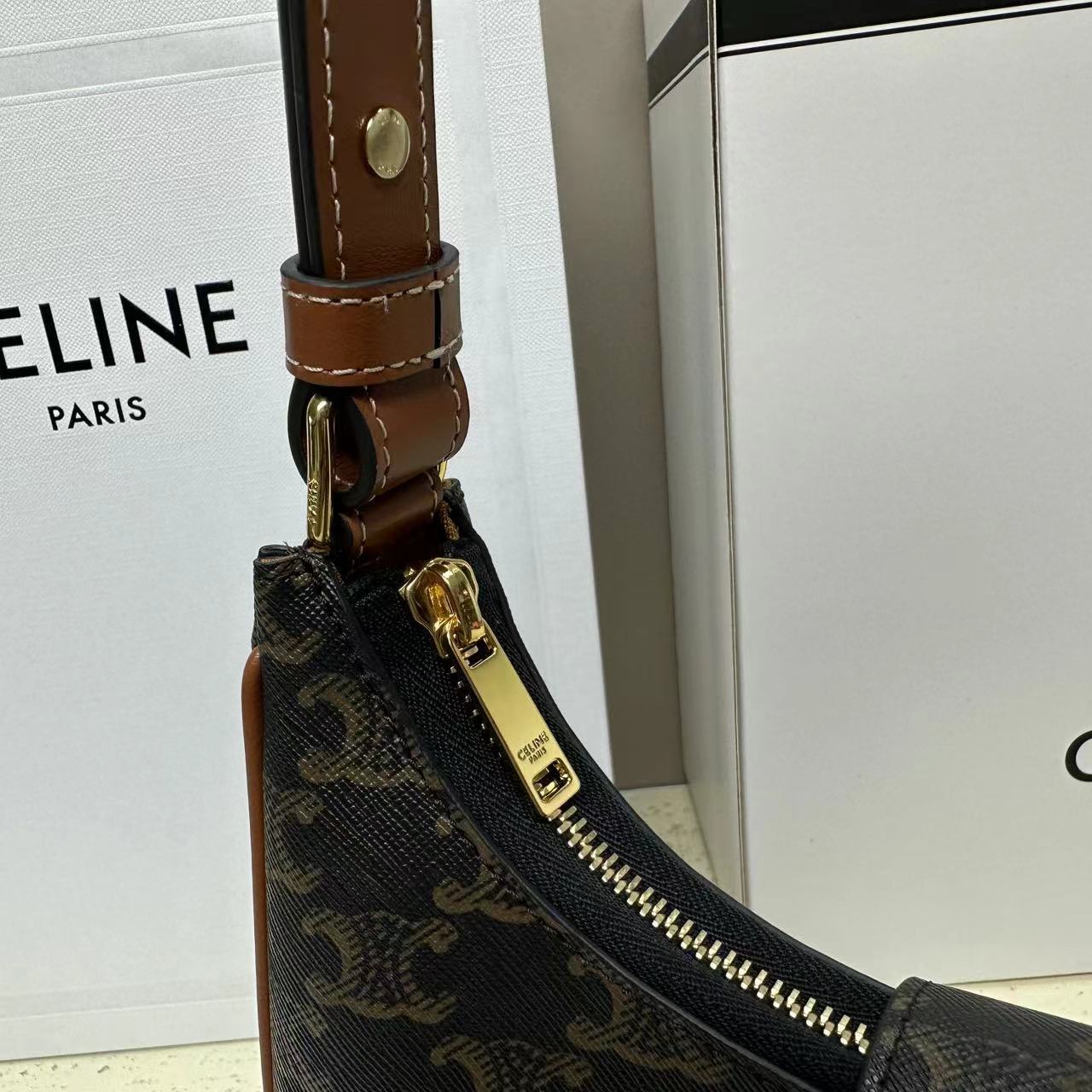 Ava Bag IN Triomphe Canvas and calfskin-8