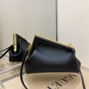 Fendi First Small 8BP129 Black Leather-3
