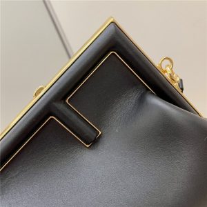 Fendi First Small 8BP129 Black Leather-5