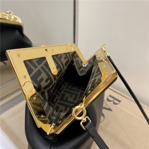 Fendi First Small 8BP129 Black Leather-7