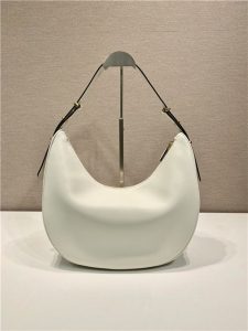 Arque Large Leather Shoulder Bag 1BC212 White-6.jpg