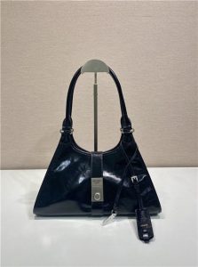 Medium Leather Tote Bag 1BG563 Black-2.jpg
