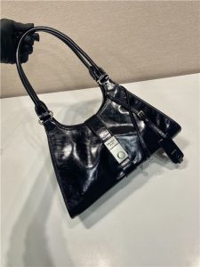 Medium Leather Tote Bag 1BG563 Black-4.jpg