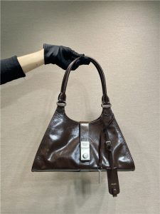 Medium Leather Tote Bag 1BG563 Dark Brown-1.jpg