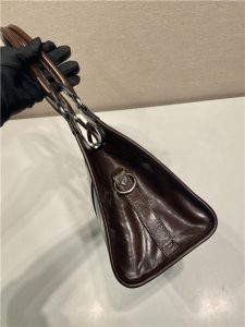 Medium Leather Tote Bag 1BG563 Dark Brown-6.jpg