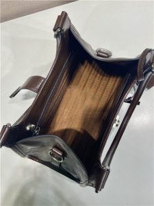 Medium Leather Tote Bag 1BG563 Dark Brown-9.jpg